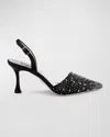 Badgley Mischka Collection Brenna Slingback Pointed Toe Pump In Black
