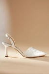 Badgley Mischka Collection Brenna Slingback Pointed Toe Pump In White
