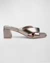 Badgley Mischka Briella Ii Slide Sandal In Light Bronze