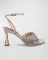 Badgley Mischka Collection Brinlee Ankle Strap Sandal In Nude