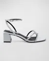 Badgley Mischka Collection Brisa Ankle Strap Sandal In Silver