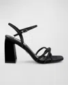 BADGLEY MISCHKA BRIXLEY STRASS ANKLE-STRAP SANDALS