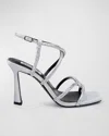 Badgley Mischka Collection Brooke Ankle Strap Sandal In Silver