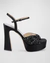 Badgley Mischka Collection Bryleigh Ankle Strap Platform Sandal In Black