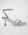 Badgley Mischka Collection Brynna Ankle Strap Sandal In Silver