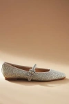 Badgley Mischka Brystol Flats In Silver