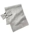 Badgley Mischka Cable-knit Headband & Scarf Set