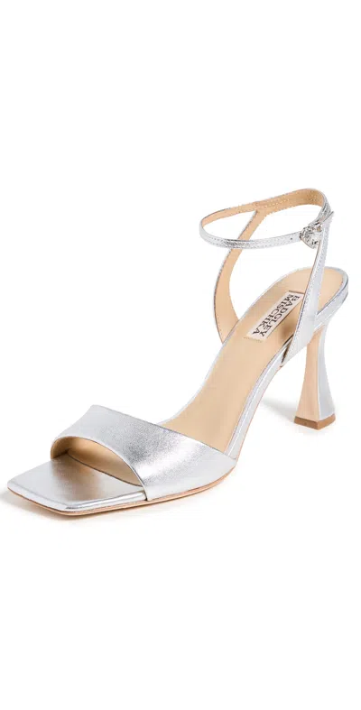 BADGLEY MISCHKA CADY PUMPS SILVER