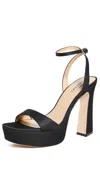 Badgley Mischka Caia Ankle Strap Platform Sandal In Black