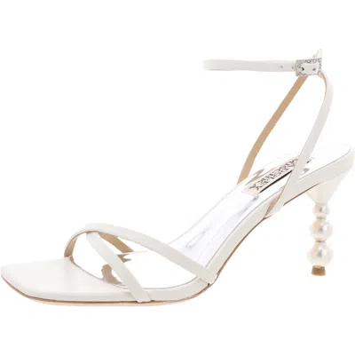 Badgley Mischka Callie Womens Heels Square Toe Ankle Strap
