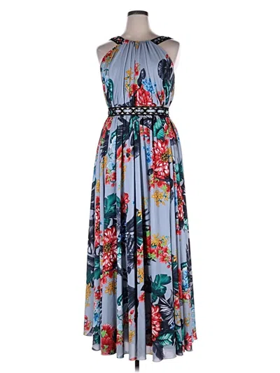 Pre-owned Badgley Mischka Casual Dress In Blue