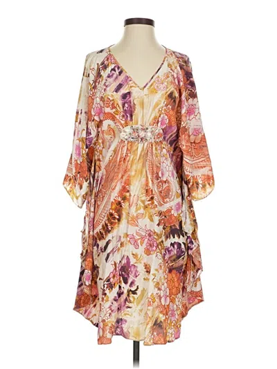 Pre-owned Badgley Mischka Casual Dress In Orange