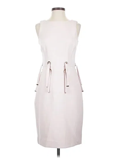 Pre-owned Badgley Mischka Casual Dress In White