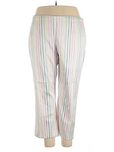 Pre-owned Badgley Mischka Casual Pants In White
