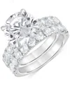 Badgley Mischka Certified  Lab Grown Diamond Bridal Set (6 Ct. T.w.) In 14k White Gold In White
