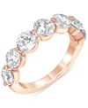 Badgley Mischka Certified Lab Grown Diamond Band (3 Ct. T.w.) In 14k Gold In Rose Gold