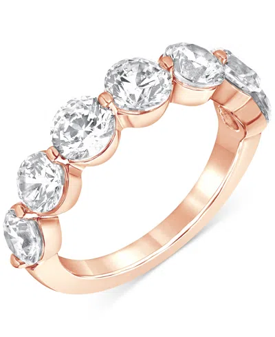 Badgley Mischka Certified Lab Grown Diamond Band (3 Ct. T.w.) In 14k Gold In Rose Gold