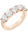 Badgley Mischka Certified Lab Grown Diamond Band (3 Ct. T.w.) In 14k Gold In Rose Gold