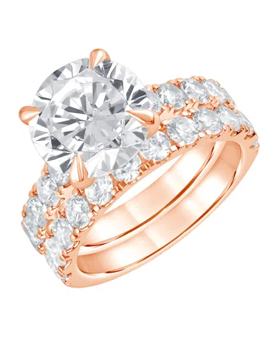 Badgley Mischka Certified Lab Grown Diamond Bridal Set (6 Ct. T.w.) In 14k White Gold In Metallic