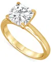 Badgley Mischka Certified Lab Grown Diamond Princess-cut Solitaire Engagement Ring (5 Ct. T.w.) In 14k Gold In Yellow Gold
