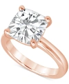 BADGLEY MISCHKA CERTIFIED LAB GROWN DIAMOND CUSHION-CUT SOLITAIRE ENGAGEMENT RING (5 CT. T.W.) IN 14K GOLD