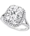Badgley Mischka Certified Lab Grown Diamond Cushion Halo Engagement Ring (7-1/2 Ct. T.w.) In 14k Gold In White Gold