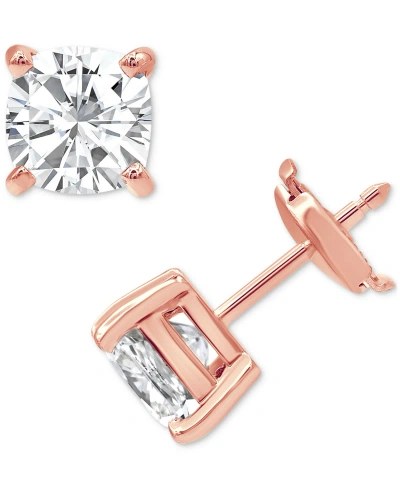 Badgley Mischka Certified Lab Grown Diamond Cushion Stud Earrings (4 Ct. T.w.) In 14k Gold In Rose Gold