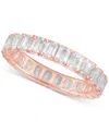 BADGLEY MISCHKA CERTIFIED LAB GROWN DIAMOND EMERALD-CUT ETERNITY BAND (3 CT. T.W.) IN 14K GOLD