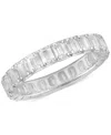 Badgley Mischka Certified Lab Grown Diamond Emerald-cut Eternity Band (3 Ct. T.w.) In 14k Gold In White Gold