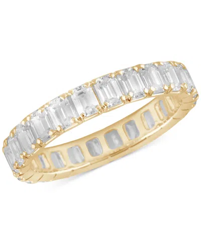 Badgley Mischka Certified Lab Grown Diamond Emerald-cut Eternity Band (3 Ct. T.w.) In 14k Gold In Yellow Gold