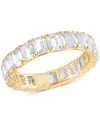 Badgley Mischka Certified Lab Grown Diamond Emerald-cut Eternity Band (4 Ct. T.w.) In 14k Gold In Yellow Gold