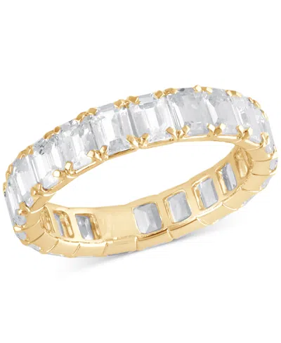Badgley Mischka Certified Lab Grown Diamond Emerald-cut Eternity Band (4 Ct. T.w.) In 14k Gold In Yellow Gold