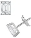 Badgley Mischka Certified Lab Grown Diamond Emerald-cut Stud Earrings (5 Ct. T.w.) In 14k Gold In White Gold