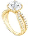 Badgley Mischka Certified Lab Grown Diamond Engagement Ring (4 Ct. T.w.) In 14k Gold In Gold