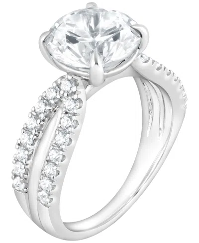 Badgley Mischka Certified Lab Grown Diamond Engagement Ring (4 Ct. T.w.) In 14k Gold In Metallic