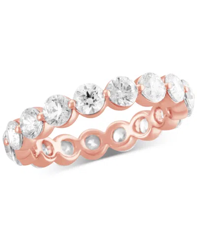 Badgley Mischka Certified Lab Grown Diamond Eternity Band (3 Ct. T.w.) In 14k Gold In Rose Gold