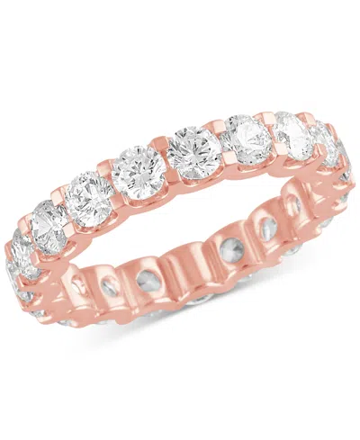 Badgley Mischka Certified Lab Grown Diamond Eternity Band (3 Ct. T.w.) In 14k Gold In Rose Gold