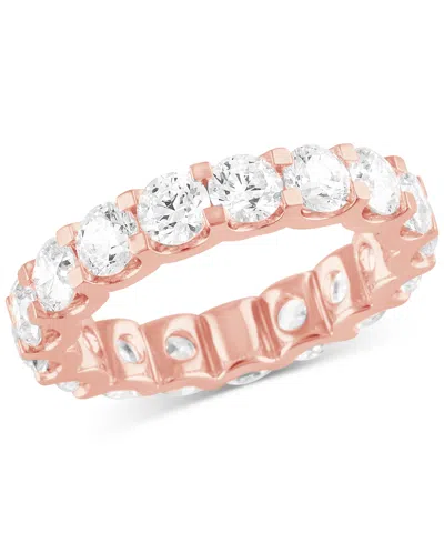 Badgley Mischka Certified Lab Grown Diamond Eternity Band (4 Ct. T.w.) In 14k Gold In Rose Gold