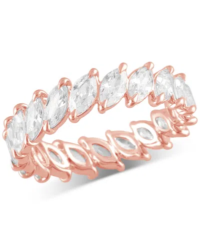 Badgley Mischka Certified Lab Grown Diamond Marquise-cut Eternity Band (3 Ct. T.w.) In 14k Gold In Rose Gold