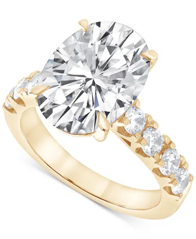 Badgley Mischka Certified Lab Grown Diamond Oval Engagement Ring (5 Ct. T.w.) In 14k Gold In Yellow Gold