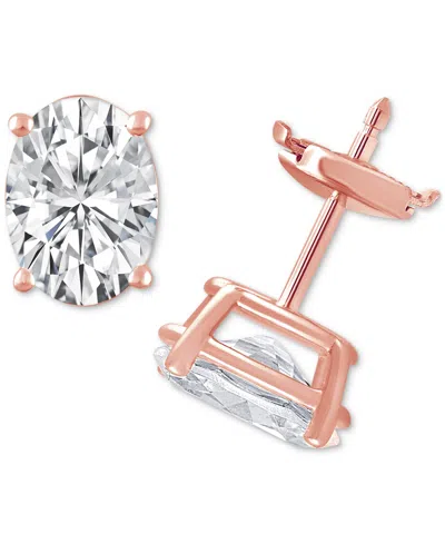 Badgley Mischka Certified Lab Grown Diamond Oval Stud Earrings (3 Ct. T.w.) In 14k Gold In Rose Gold