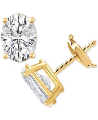 Badgley Mischka Certified Lab Grown Diamond Oval Stud Earrings (3 Ct. T.w.) In 14k Gold In Yellow Gold