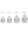 Badgley Mischka Certified Lab Grown Diamond Pear Stud Earring Collection In 14k Gold In White Gold