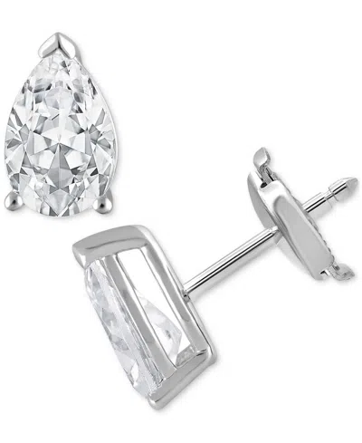 Badgley Mischka Certified Lab Grown Diamond Pear Stud Earrings (3 Ct. T.w.) In 14k Gold In White Gold