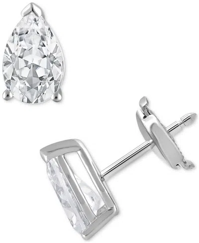 Badgley Mischka Certified Lab Grown Diamond Pear Stud Earrings (5 Ct. T.w.) In 14k Gold In White Gold