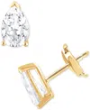 Badgley Mischka Certified Lab Grown Diamond Pear Stud Earrings (5 Ct. T.w.) In 14k Gold In Yellow Gold