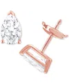 Badgley Mischka Certified Lab Grown Diamond Pear Stud Earrings (3 Ct. T.w.) In 14k Gold In Rose Gold