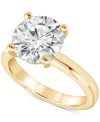 BADGLEY MISCHKA CERTIFIED LAB GROWN DIAMOND SOLITAIRE ENGAGEMENT RING (4 CT. T.W.) IN 14K GOLD