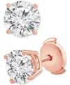 Badgley Mischka Certified Lab Grown Diamond Stud Earrings (3 Ct. T.w.) In 14k Gold In Rose Gold