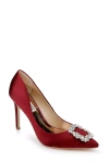 Badgley Mischka Women's Cher Ornamented Stiletto Evening Pumps In Red